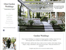 Tablet Screenshot of glengardenweddings.com